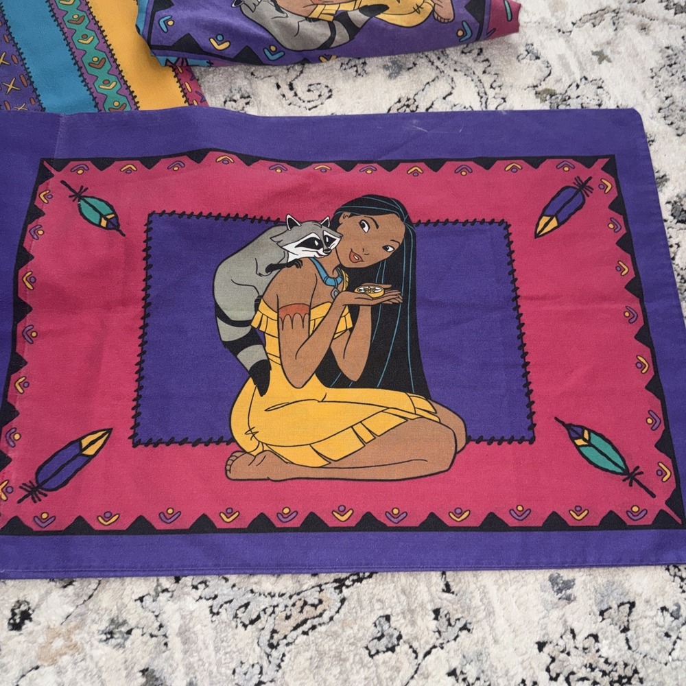 Vintage Disney Pocahontas Twin Sheet Set EUC - Picture 5 of 7